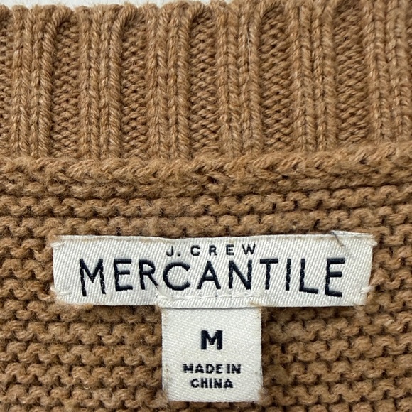 EUC J. Crew Camel Crew Neck Sweater - Picture 3 of 5